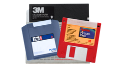 Stack of floppy disks