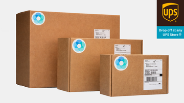 Heirloom branded shipping box with UPS